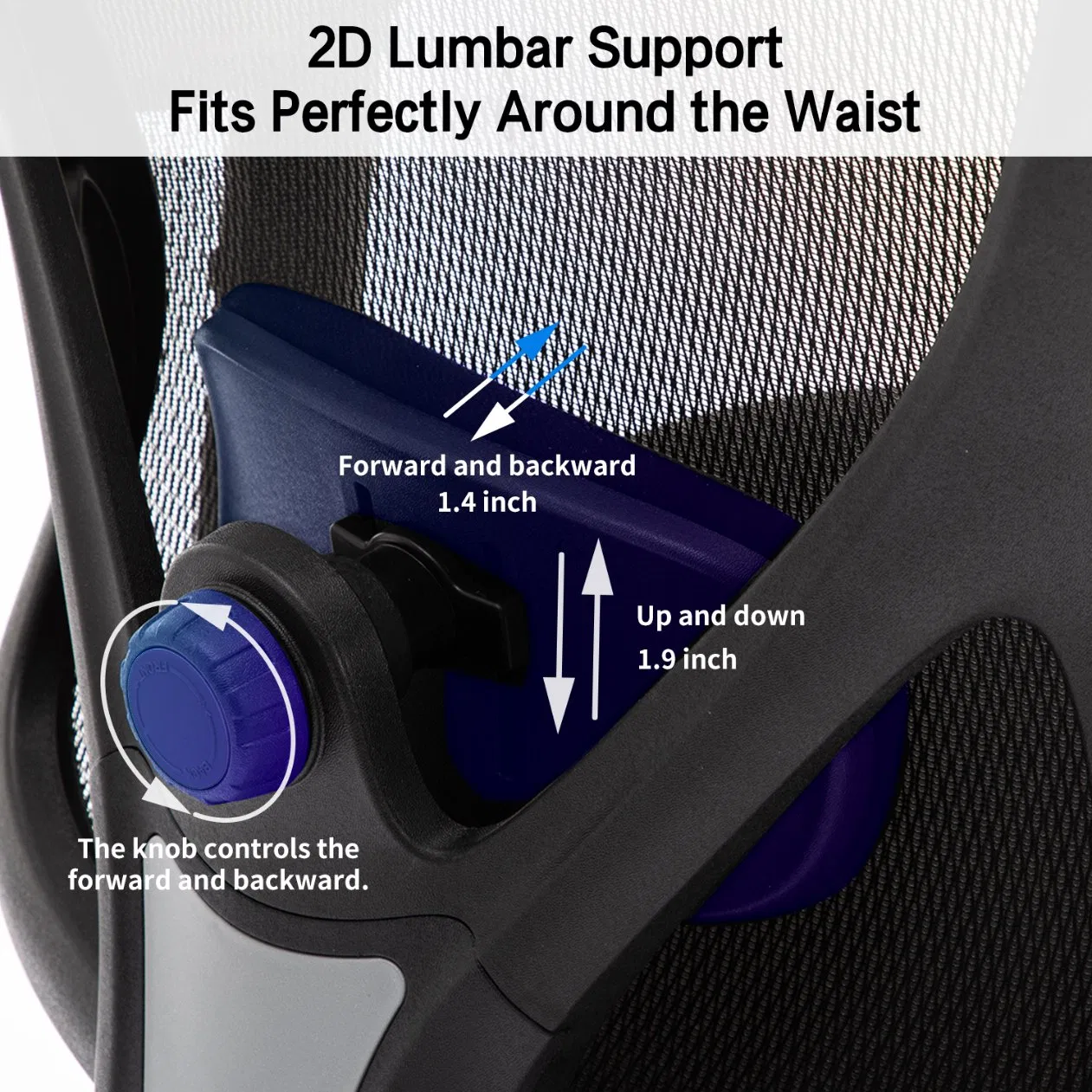 Tiltable High Back Gaming Ergonomic Study Work Office Chair with 2D Lumbar Support