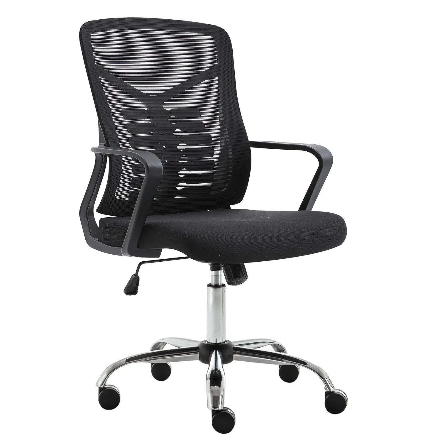 Ergonomic Adjustable Height Swivel Computer Task Mesh Chair with Lumbar Support