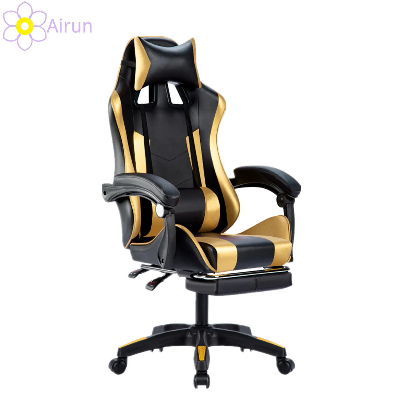 Rolling Rotating Height Adjustable Swivel Ergonomic E-Sports PC Gamer Chair Blue Comfort Computer Gaming Chair with Footrest