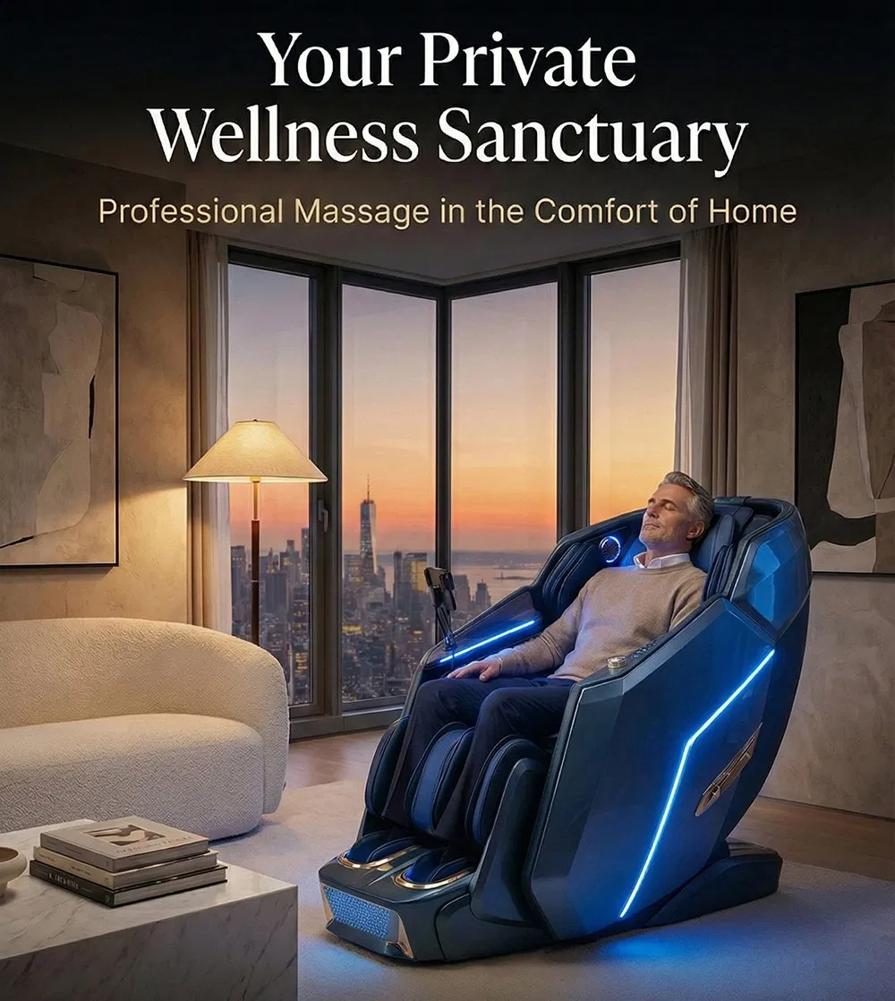 Zero Gravity Massage Chair SL Track 4D Manipulator Full Body Airbags Heating Ergonomic Support for Long Hours of Sitting and Relaxing