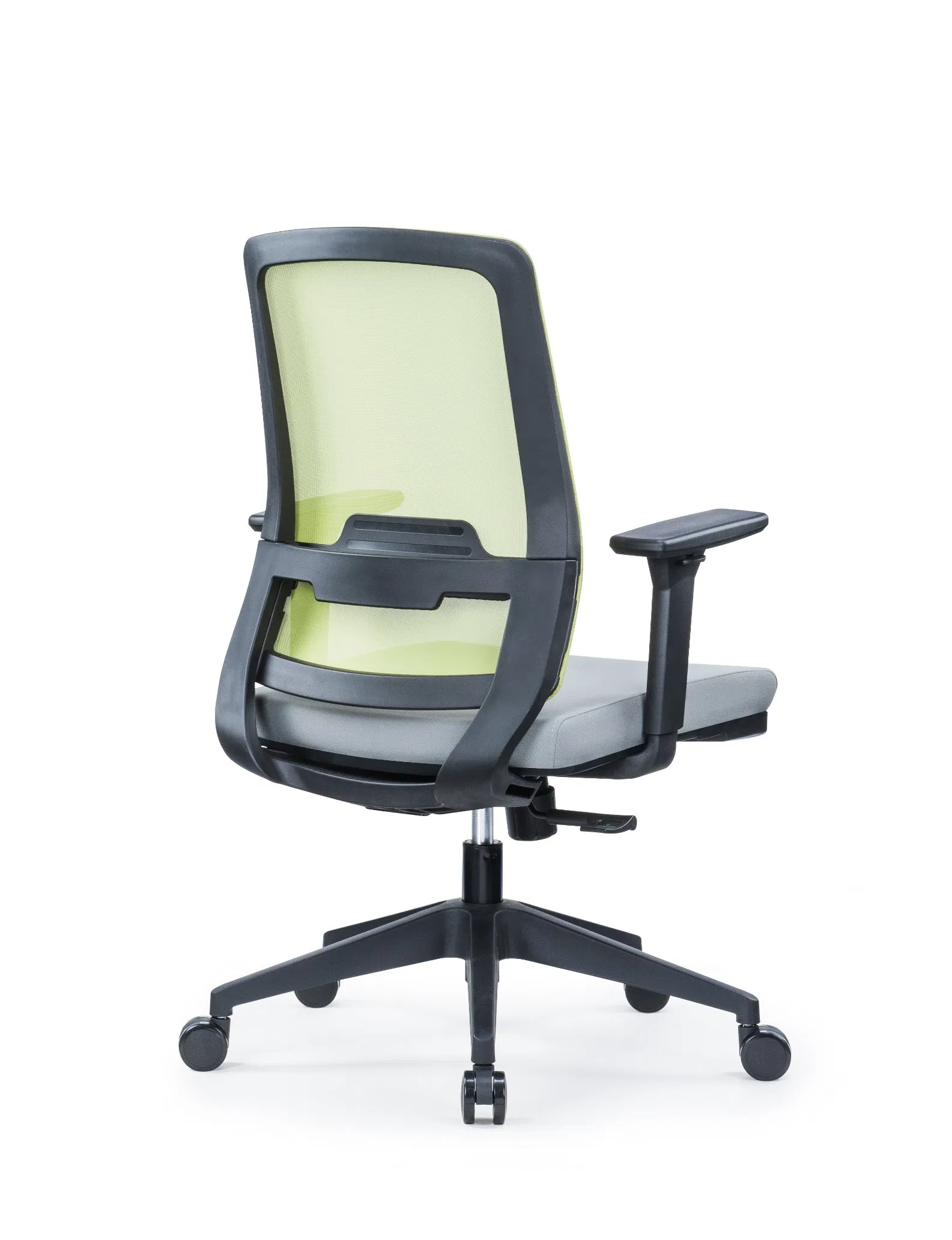 Mesh Task Chair with Fixed Arms &amp; Lumbar Support, Ergonomic Home Office Chair, Height Adjustable Smooth Rolling Chair