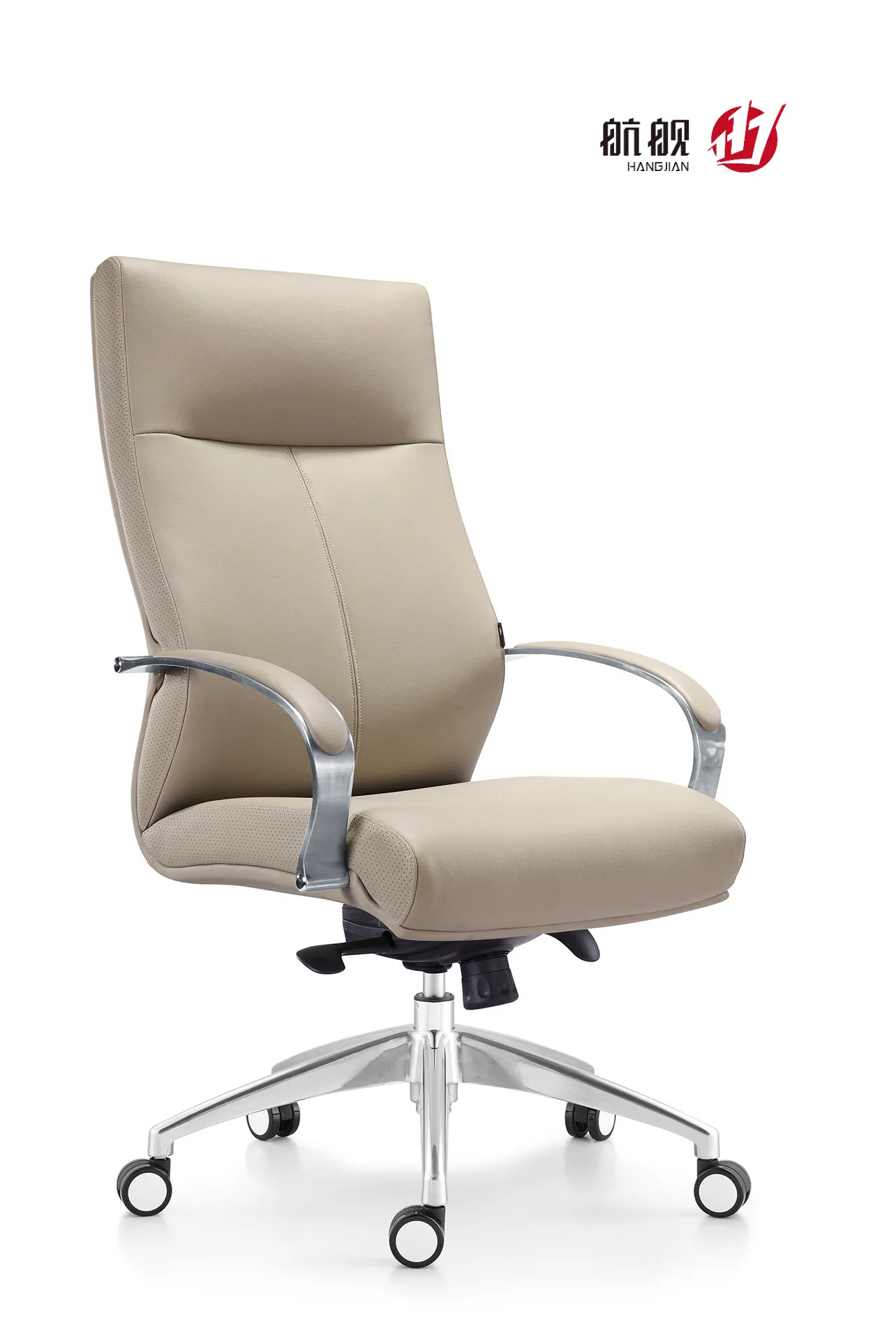 Commercial Office Furniture Big and Tall Leather Swivel Executive Chair with High Back