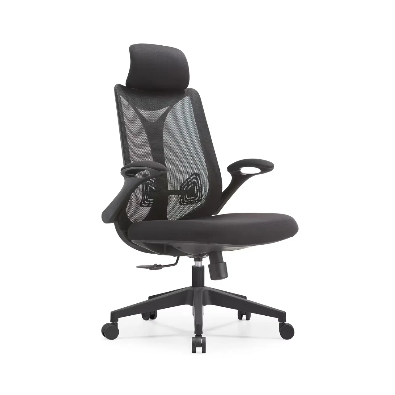 Adjustable Ergonomic Mesh Office Chair with High Back with Headrest and Breathable Cotton Seat