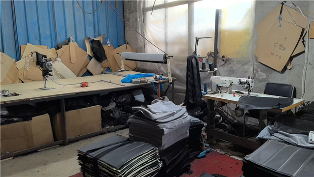 WorkX Chair factory - Fabric cutting and sewing process