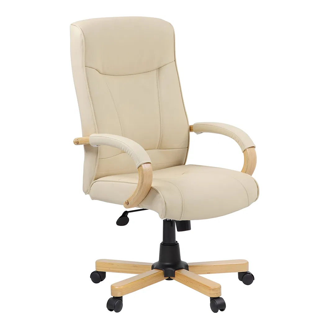 China Factory Directly Big and Tall Black Manager Swivel Leather PU Executive Office Chair