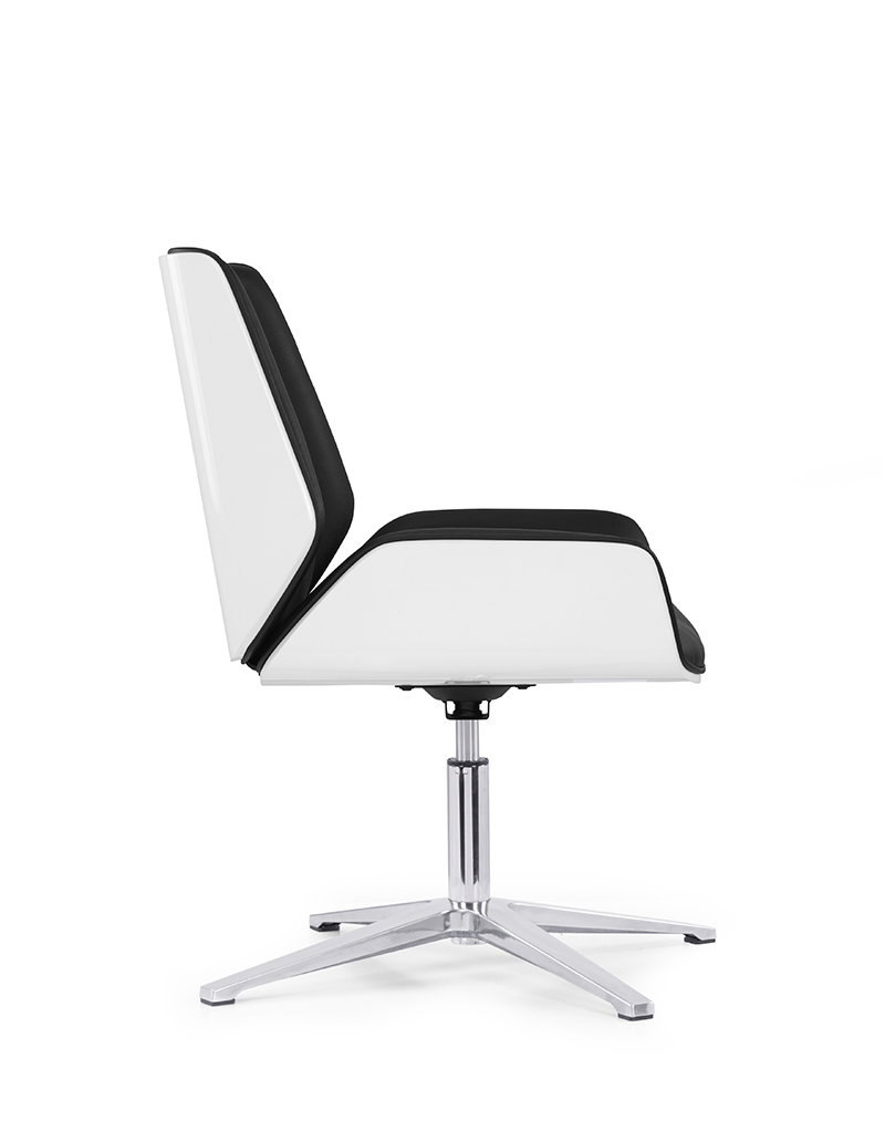 High-End Faux Executive Leather Office Chair - High Back &amp; Lumbar Cushion for Managerial Use