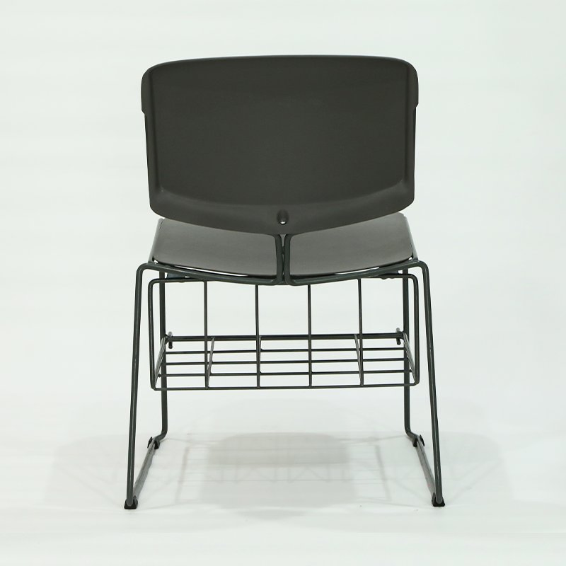School Furniture Metal Frame Training Chair Armless Plastic Conference Chair