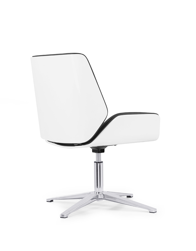 High-End Faux Executive Leather Office Chair - High Back &amp; Lumbar Cushion for Managerial Use