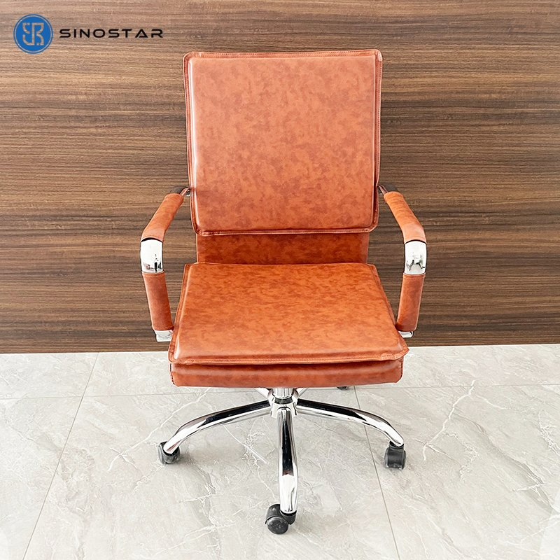 Commercial-Grade Managerial Chair Featuring Premium Faux Leather Upholstery