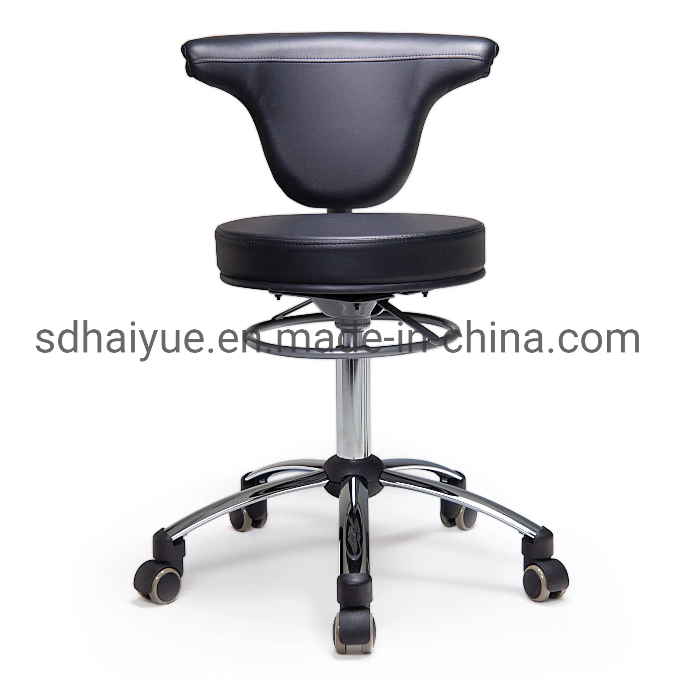 Rolling Swivel Adjustable Drafting Stool Chair for Salon Office Home with Foot Ring