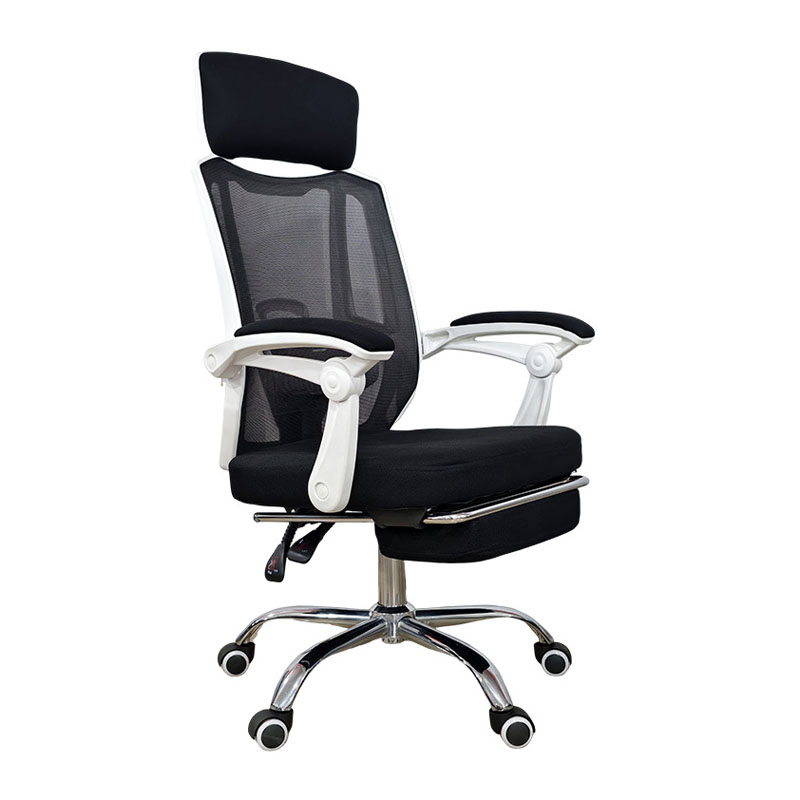 Big and Tall Reclining Adjustable-Back Office Executive Mesh Chair with Footrest