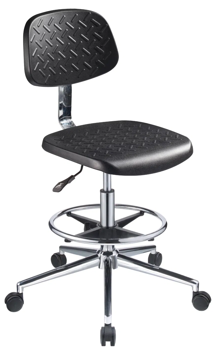 PU Soft Workshop Lift Swivel Armless Task Chairs for Lab Furniture