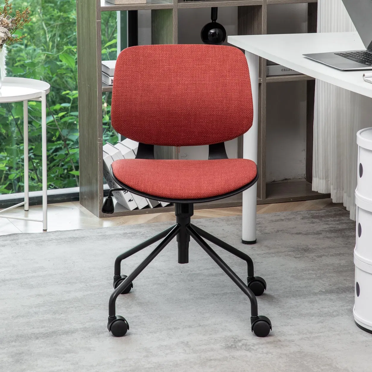 Multifunctional Armless 360 Swivel PU Desk Adjustable Kids Study Computer Chair