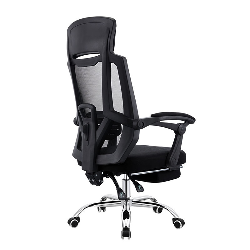 Big and Tall Reclining Adjustable-Back Office Executive Mesh Chair with Footrest