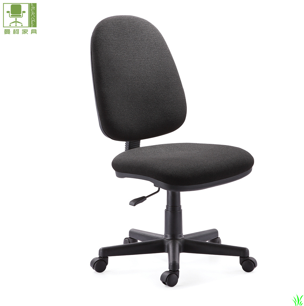 Fabric Swivel Computer Lab Drafting Task Armless Office Chair Without Armrest