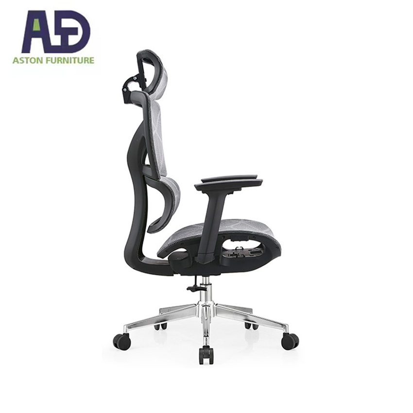 Aston Breathable Spacious Budget-Friendly Height Multi-Adjustable Swivel Desk Office Chair with Headrest