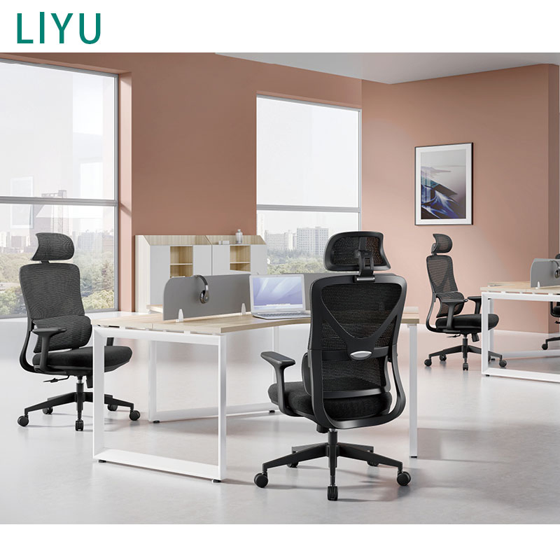 Liyu Modern Ergonomic Swivel Chair Comfortable Home/Office Fabric Study/Computer Desk Chair for Long Sitting Minimalist Design