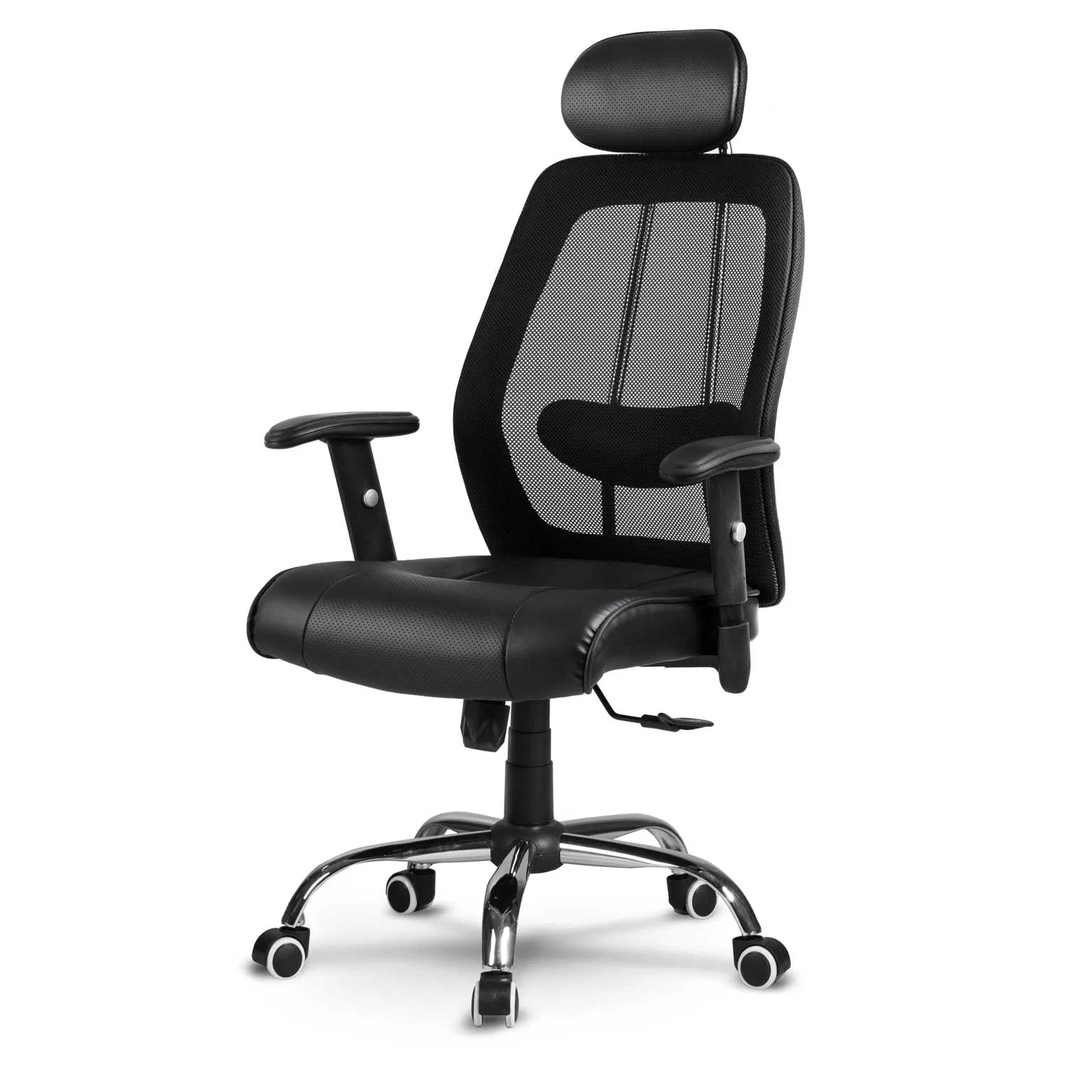 High Back Big and Tall Executive Office Chair PU Leather Desk Chair with Padded Armrests