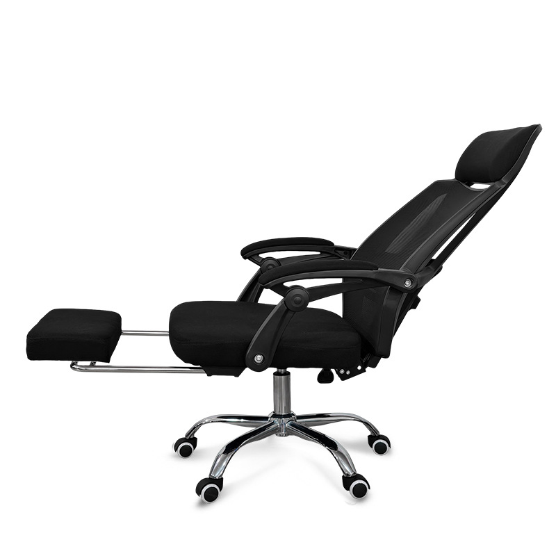 Big and Tall Reclining Adjustable-Back Office Executive Mesh Chair with Footrest