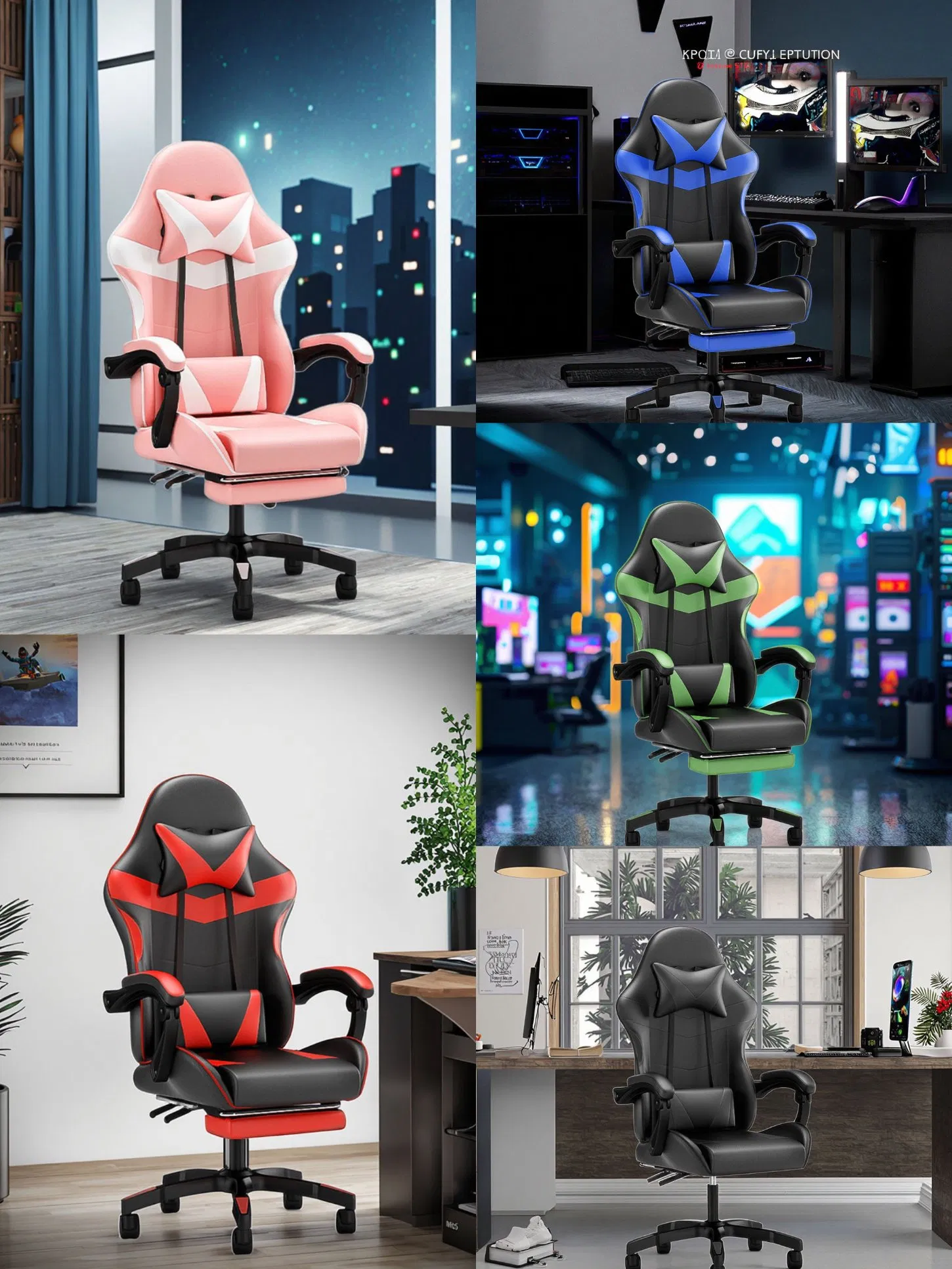High Quality Customized Ergonomic Design Game Chair for Prolonged Sitting Without Fatigue