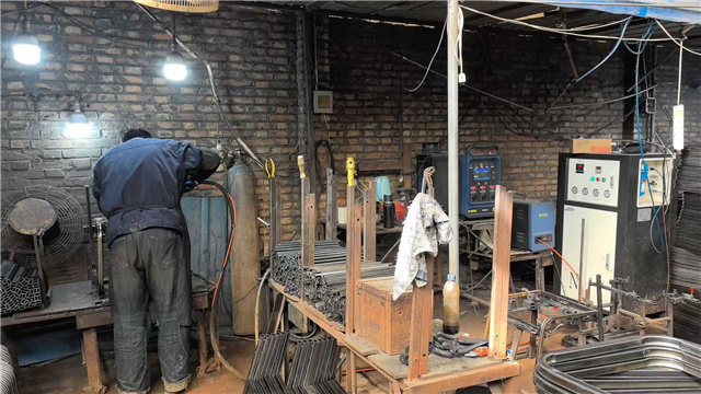 WorkX Chair factory - Professional welding process for chair frames