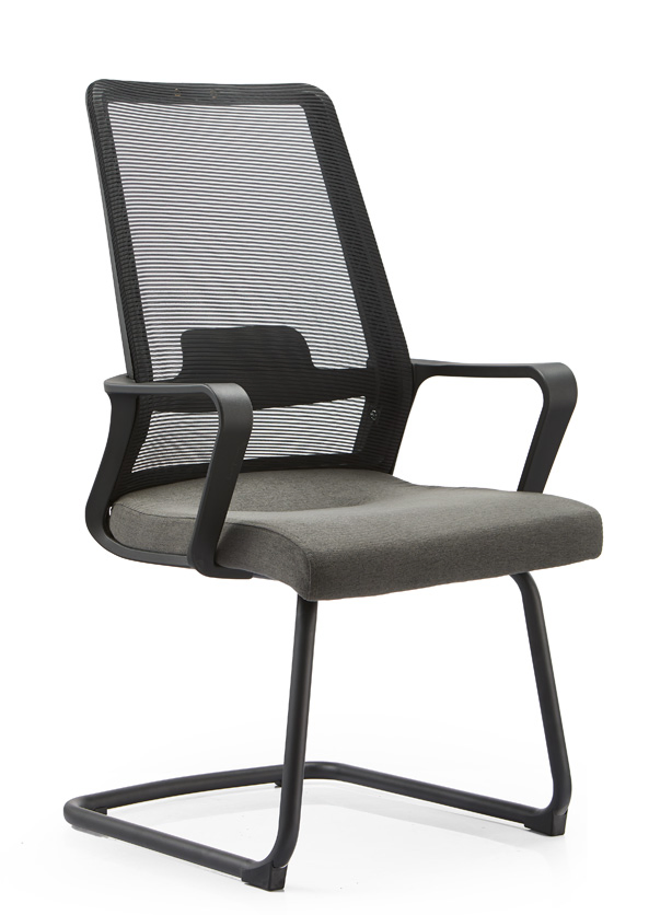 Mesh Task Chair with Fixed Arms &amp; Lumbar Support, Ergonomically Designed Home Office Chair, Height Adjustable Smooth Rolling Chair