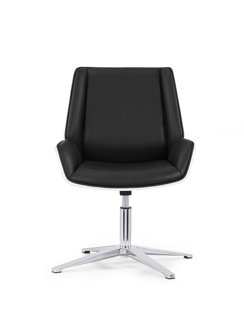 High-End Faux Executive Leather Office Chair - High Back &amp; Lumbar Cushion for Managerial Use
