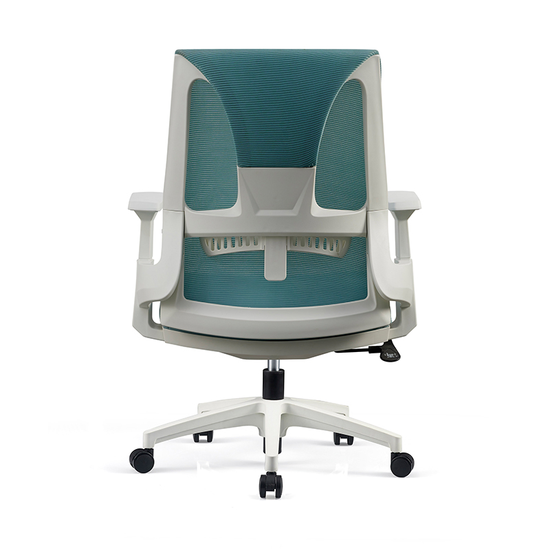 Height Adjustable Smooth Gliding Casters Metal Frame Stool Soft Cushion Office Ergonomic Chair