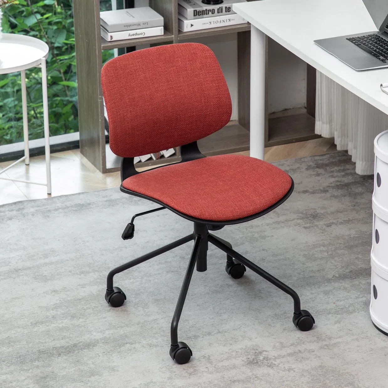 Multifunctional Armless 360 Swivel PU Desk Adjustable Kids Study Computer Chair