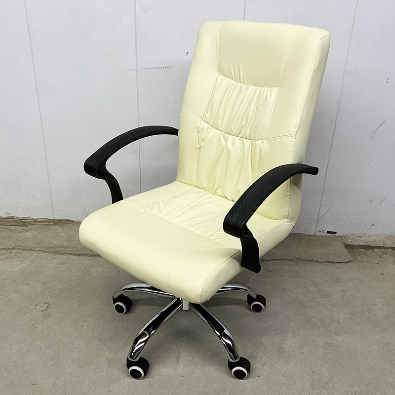 Managerial Swivel Chair in Black Featuring Adjustable Height and Durable Construction