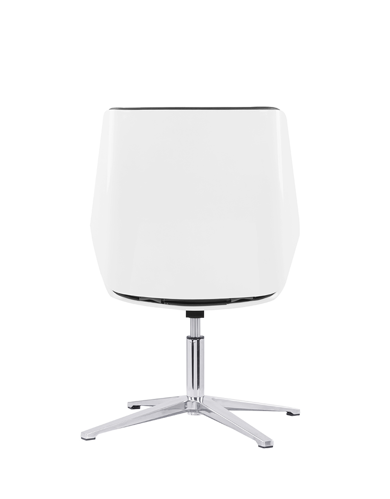 High-End Faux Executive Leather Office Chair - High Back &amp; Lumbar Cushion for Managerial Use