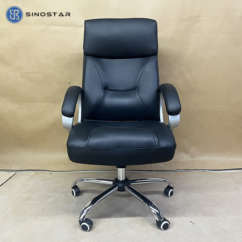 Ergonomic Managerial Swivel Chair Featuring Recline Function and Lumbar Support