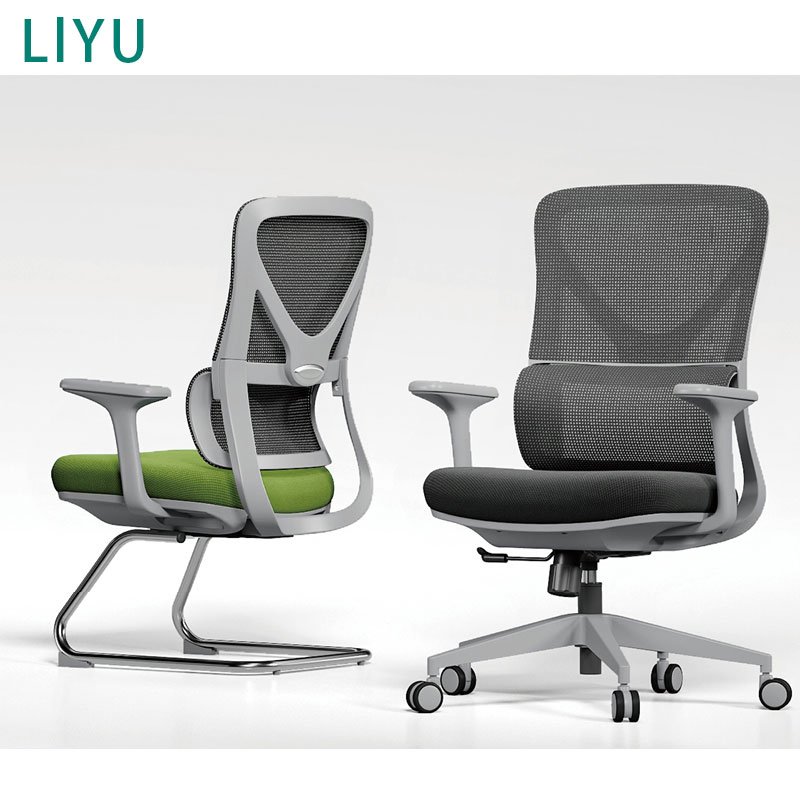 Liyu Modern Ergonomic Swivel Chair Comfortable Home/Office Fabric Study/Computer Desk Chair for Long Sitting Minimalist Design