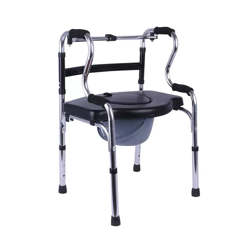 Home Care Commode Chair for Elderly Patients Comfortable Sitting Easy Access Design