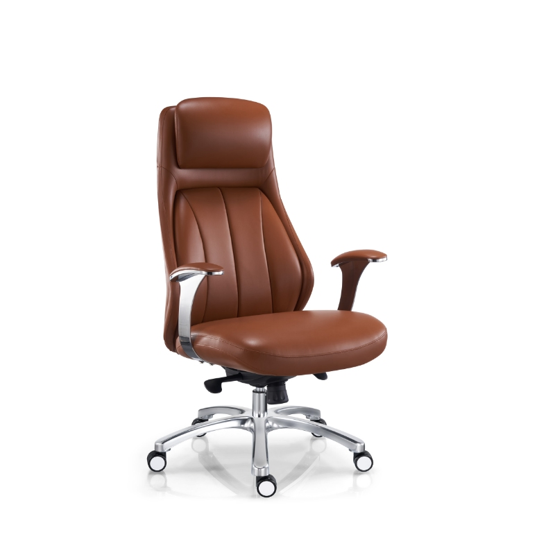 Luxury Commercial Executive Furniture High Back Manager Leather Swivel Ergonomic Computer Office Chair with Wheels