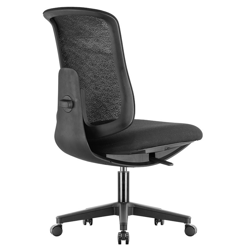 Armless Comfortable Smart Home Office Desk Chair Low Back for Small Space