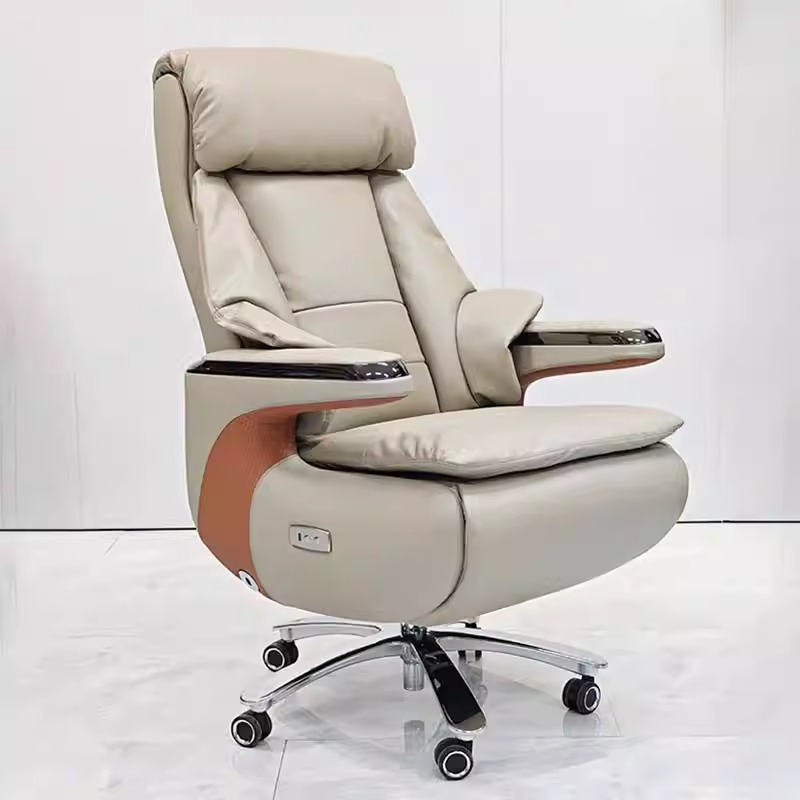 Smart Boss Luxury Leather Big and Tall Massage Executive Office Chair for Office