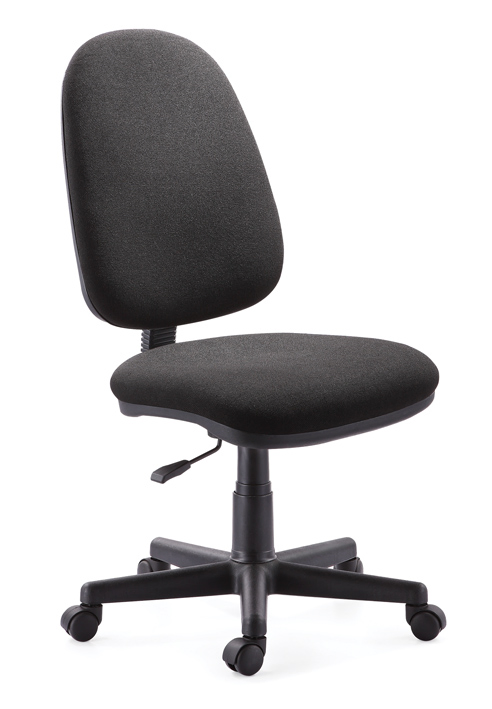 Reception Armless Task Drafting Office Chair with Back Support