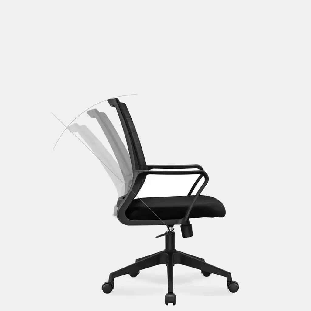 Factory Outlet Luxury Lumbar Back Support Office Chair Comfortable Sponge Seat and Mesh Back Cushion Task Chair Adjustable Chair