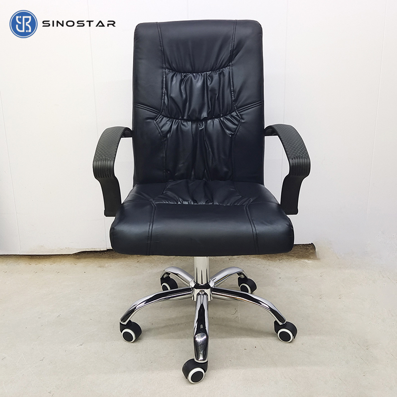 Modern Managerial Chair Featuring Adjustable Armrests and Contoured Seat Cushion