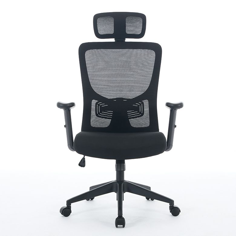 Adjustable Mesh Office Chair with Headrest Ergonomic Wholesale Swivel Computer Desk Chair for Long Hours Sitting Home Furniture