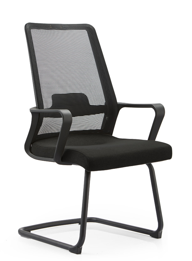 Mesh Task Chair with Fixed Arms &amp; Lumbar Support, Ergonomically Designed Home Office Chair, Height Adjustable Smooth Rolling Chair