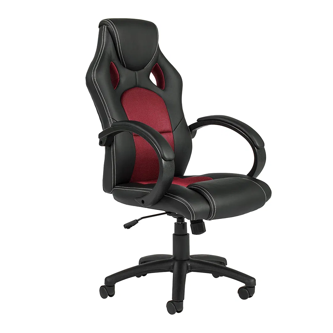 Executive Judge Task Chair Rolling Swivel PU Leather Executive Office Chair with Lumbar Support