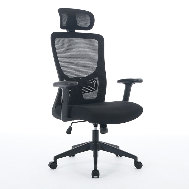 Adjustable Mesh Office Chair with Headrest Ergonomic Wholesale Swivel Computer Desk Chair for Long Hours Sitting Home Furniture