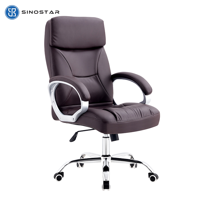 Ergonomic Managerial Swivel Chair Featuring Recline Function and Lumbar Support