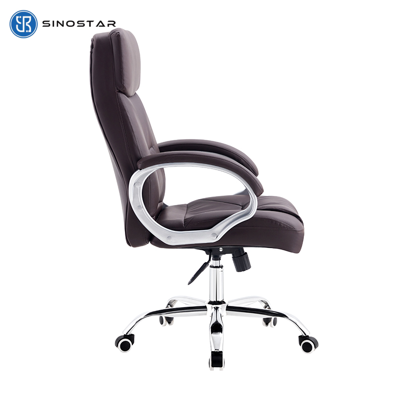 Ergonomic Managerial Swivel Chair Featuring Recline Function and Lumbar Support