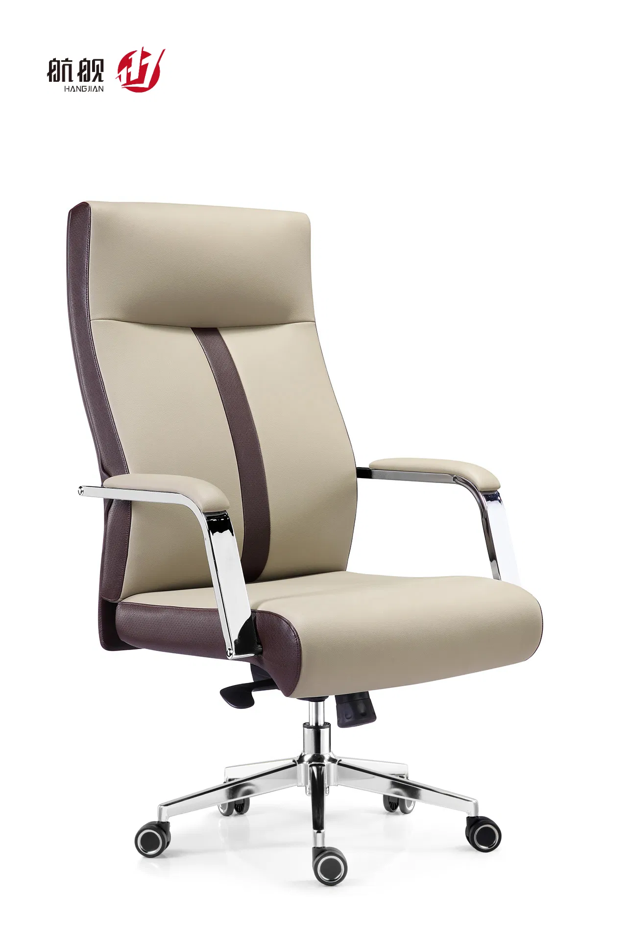 Quality Office Furniture Big and Tall Leather Wheel Swivel Executive Chair with High Back