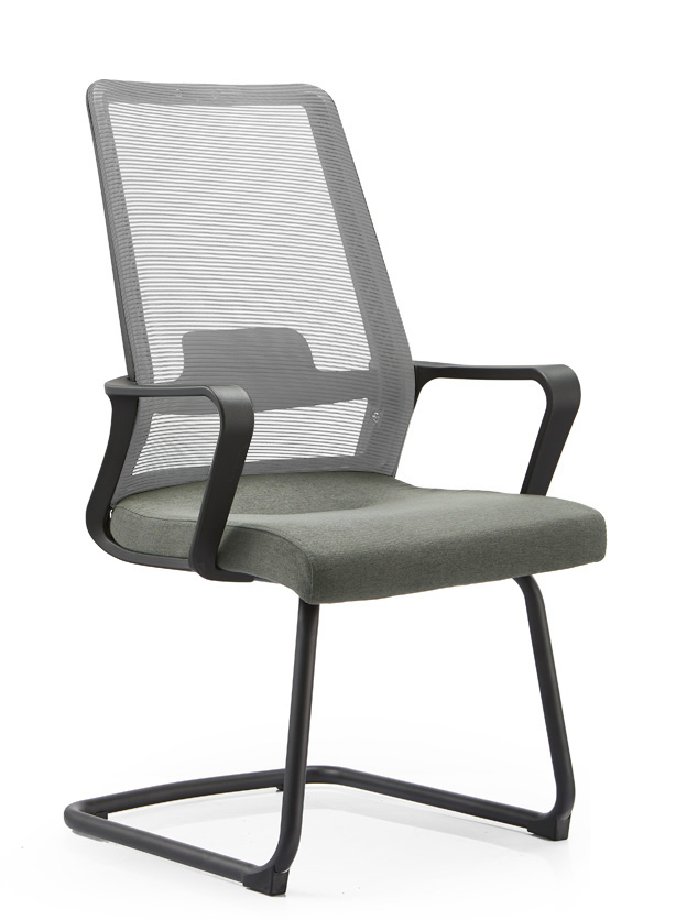 Mesh Task Chair with Fixed Arms &amp; Lumbar Support, Ergonomically Designed Home Office Chair, Height Adjustable Smooth Rolling Chair
