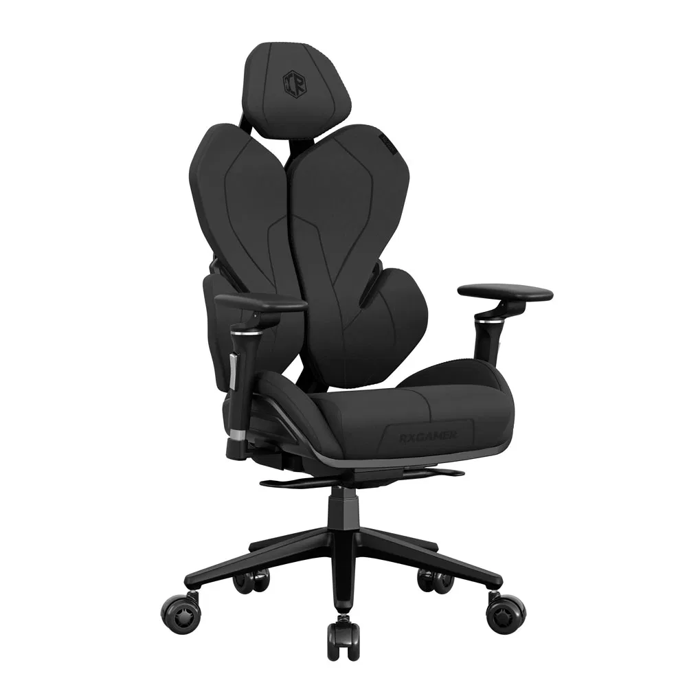 Big Tall Gaming Chair Adjustable Ergonomic 5D Armrest Black Executive Style Nylon Swivel Sillas Gamer Revolving Chair