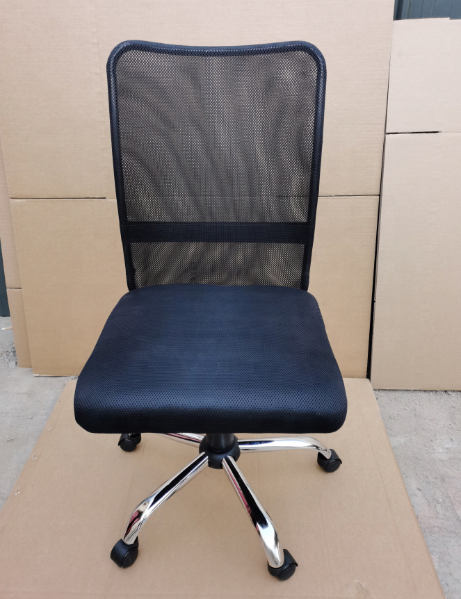Wholesale Cheap Price Hot Sale Model Modern Simple Armless Wheels Design Full Mesh Fabric Back Ergonomic Mesh Office Chairs
